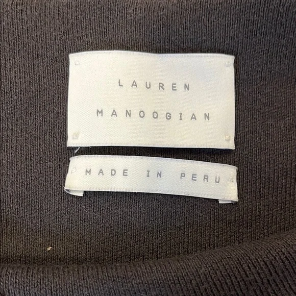 Lauren Manoogian Gray Crew Neck Sweater Tunic